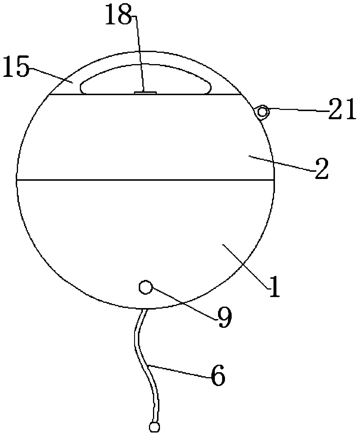 Sampling device for sampling and detecting of sewage treatment