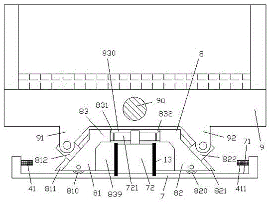 Buffering and shocking resisting type material vibration device