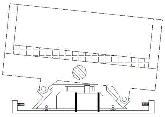 Buffering and shocking resisting type material vibration device