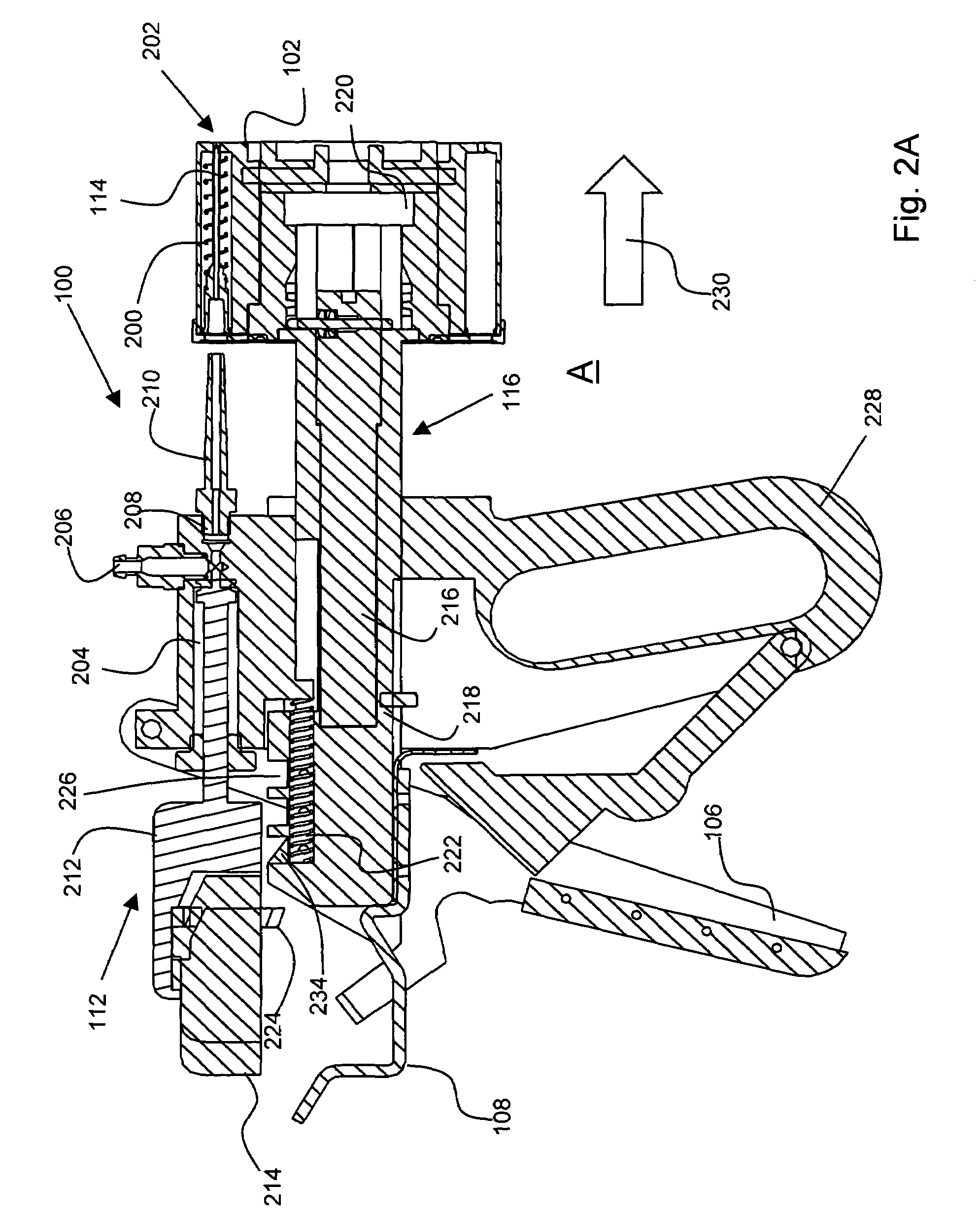 Fluid transfer device having removable needle cartridge