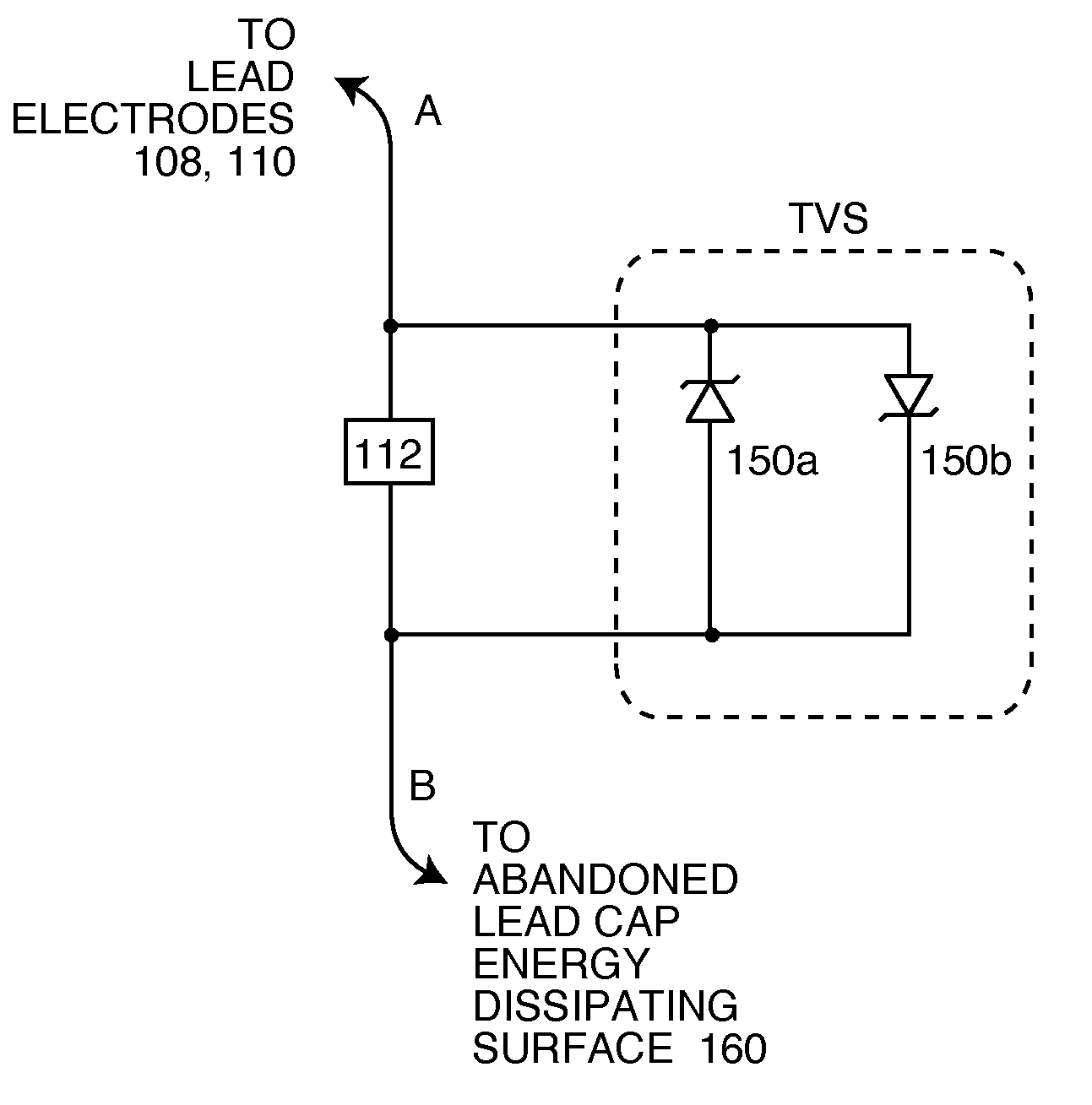 System for terminating abandoned implanted leads to minimize heating in high power electromagnetic field environments