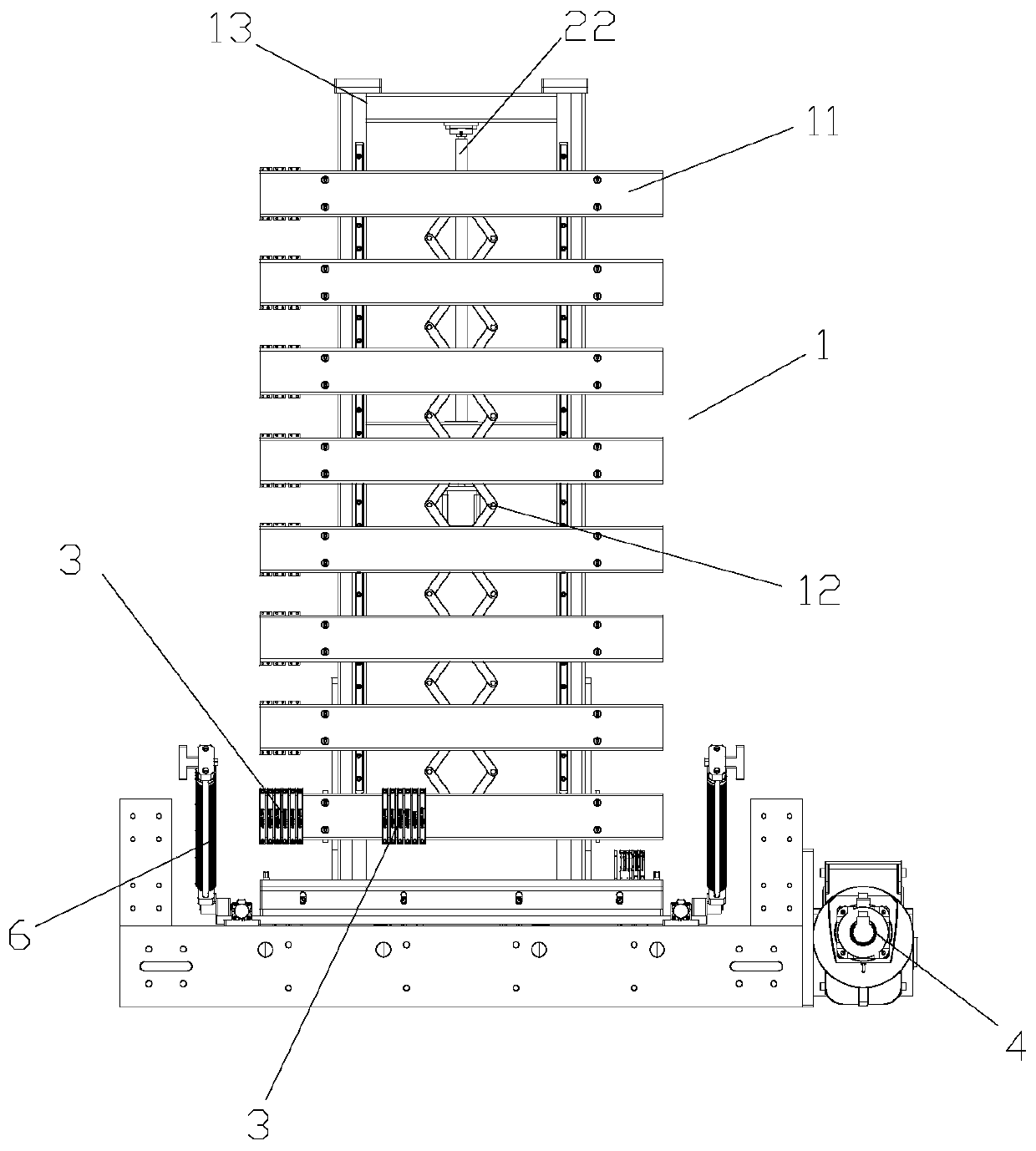 Feeding and discharging auxiliary device and pipe expander with same