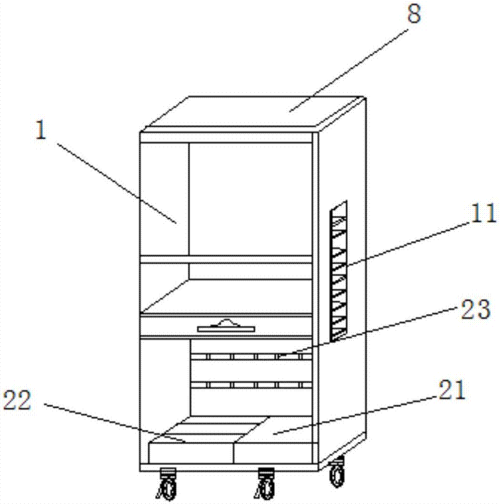 Monitoring robot convenient to move