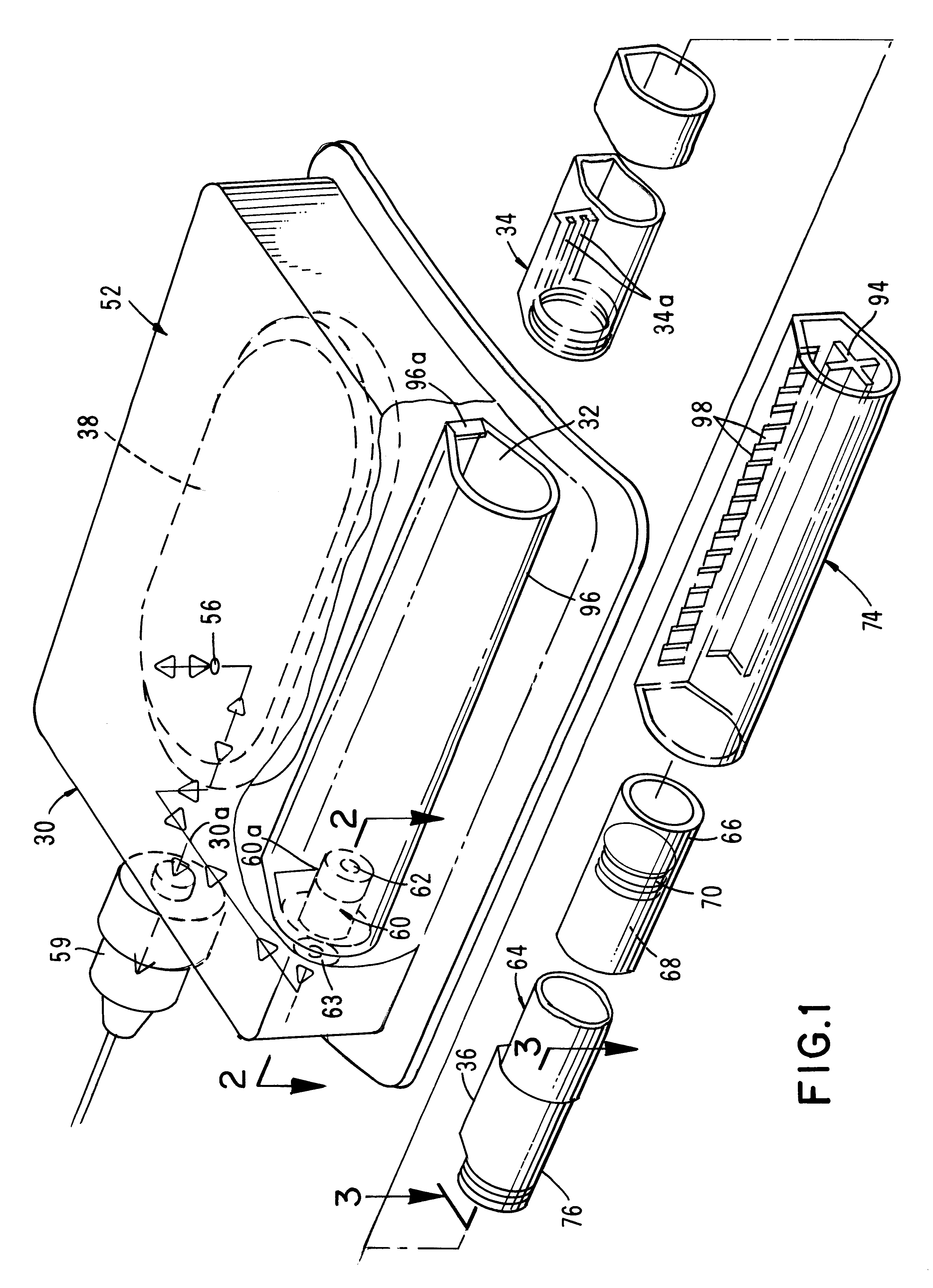 Fluid delivery device with full adapter