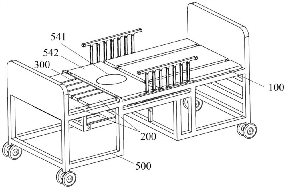 Nursing bed with pedestal pan assisting function