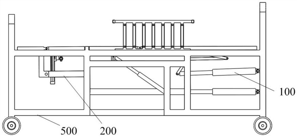 Nursing bed with pedestal pan assisting function