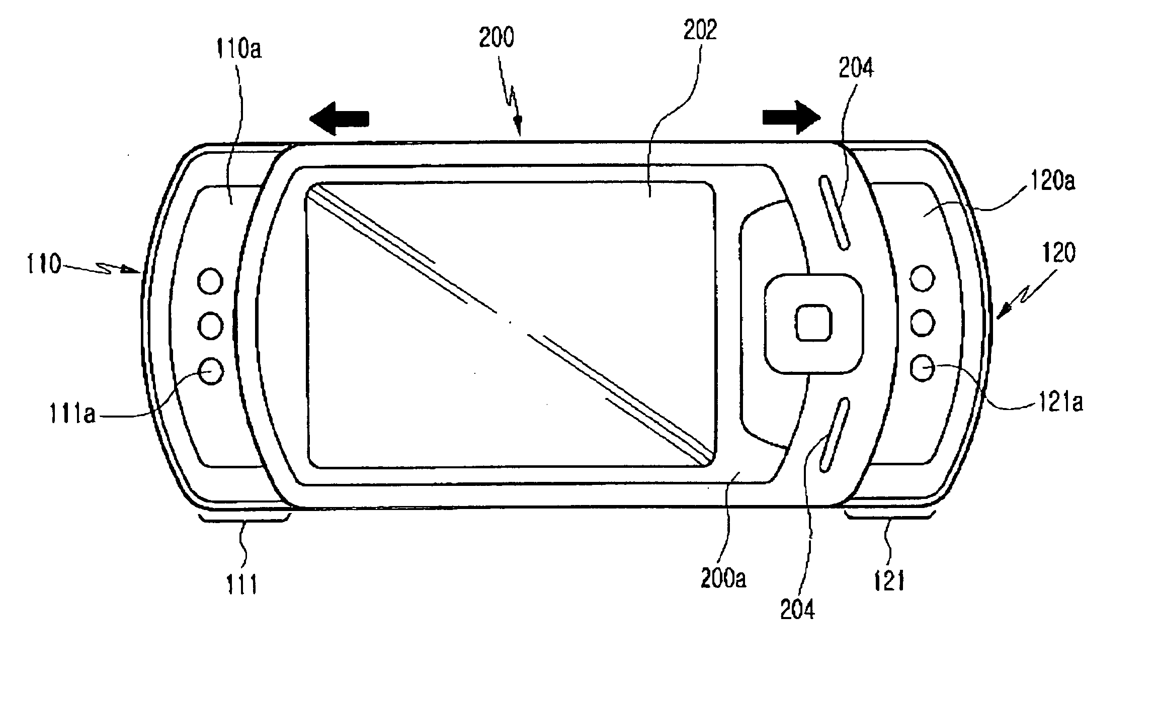 Sliding/swing-type portable digital communication apparatus