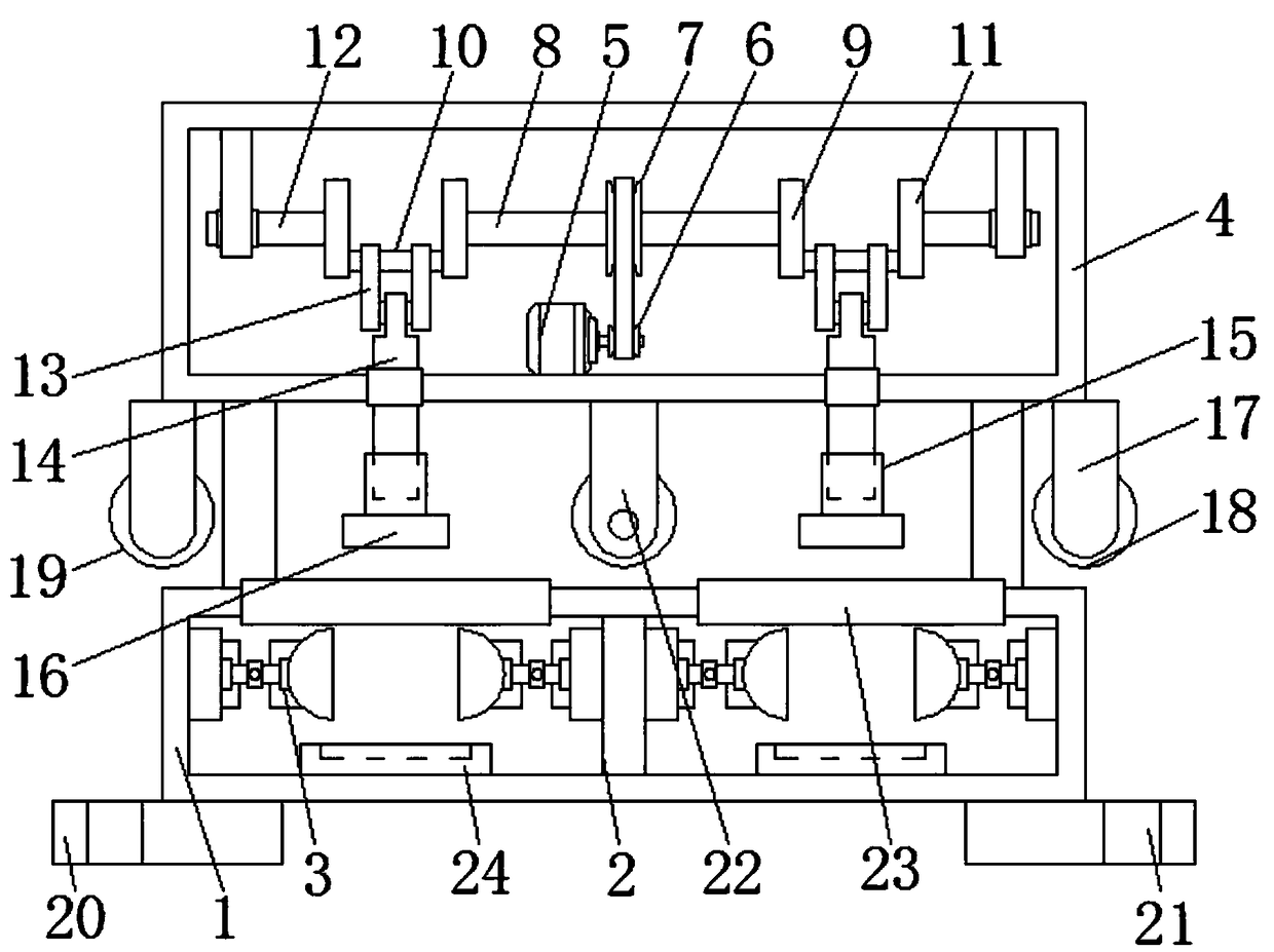 Anti-tilt type plastic cup sealing machine