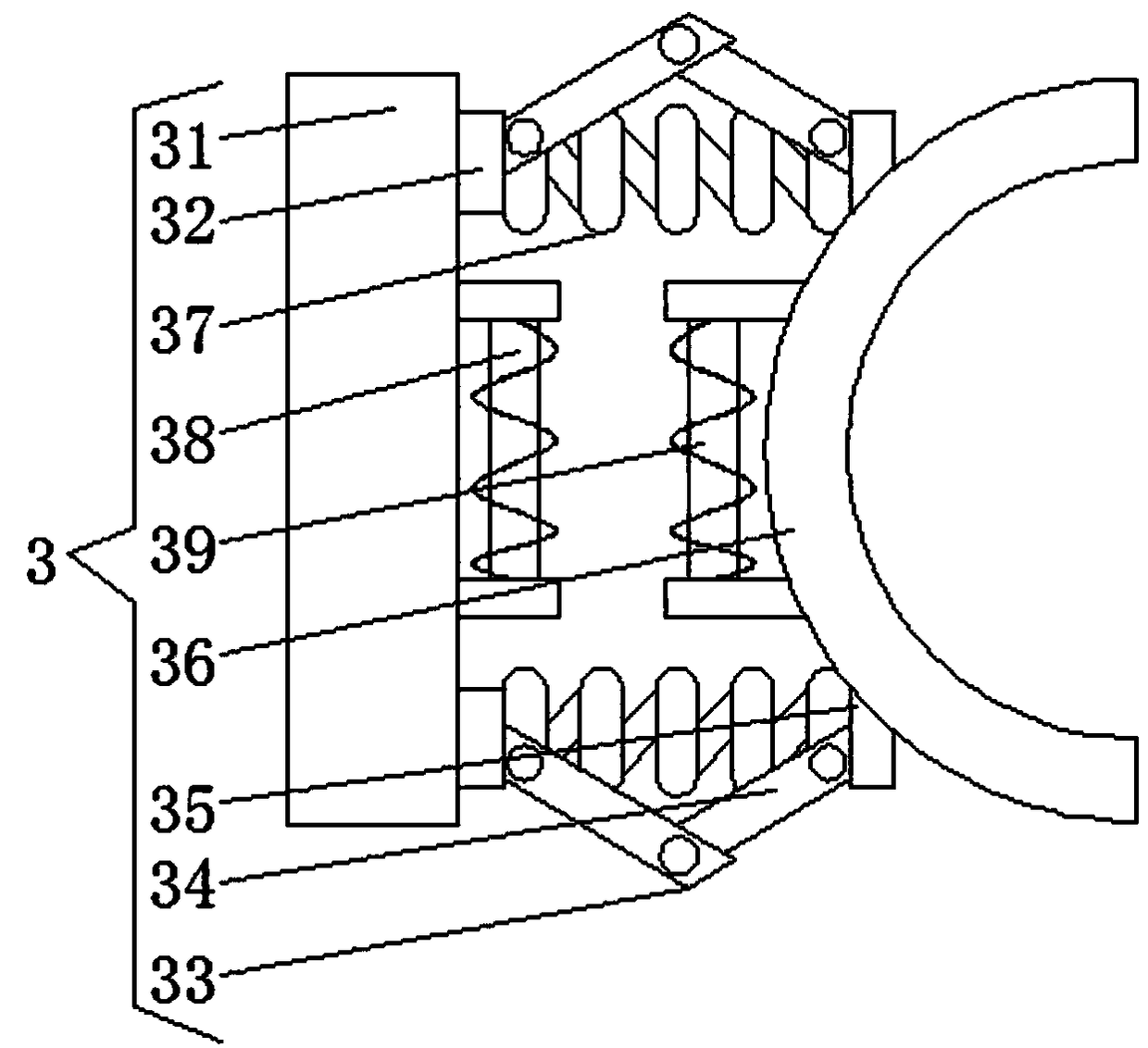 Anti-tilt type plastic cup sealing machine