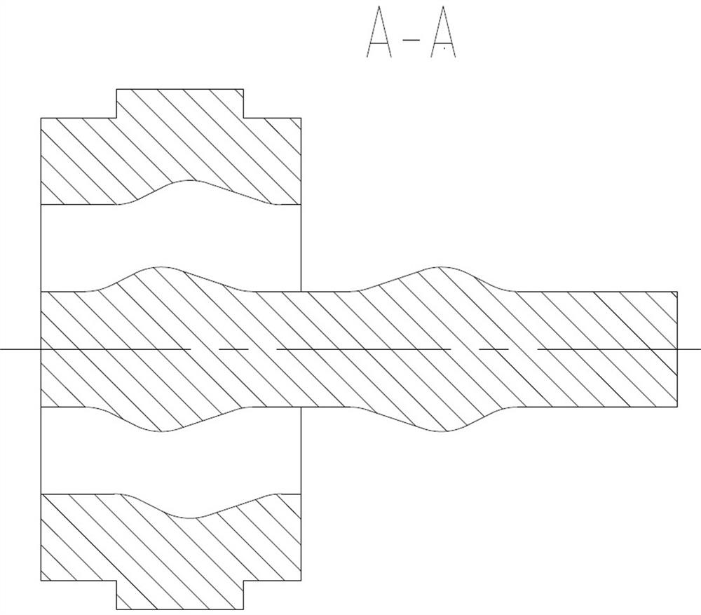 A composite die for gradient extrusion of semi-solid magnesium alloy