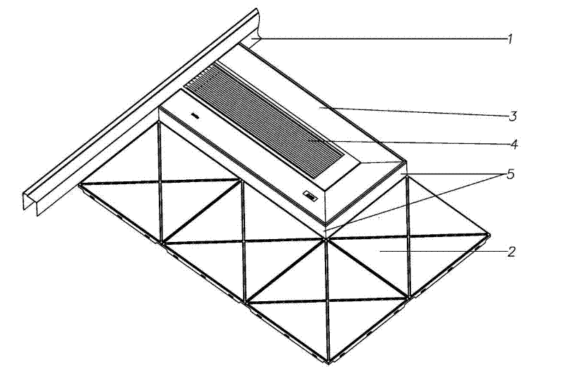 Ceiling structure for installing electric appliance of bathroom