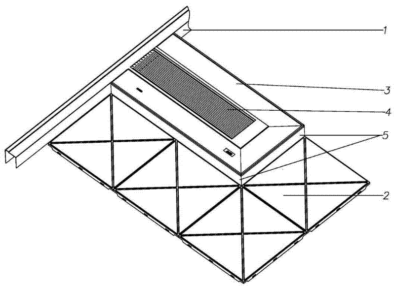 Ceiling structure for installing electric appliance of bathroom