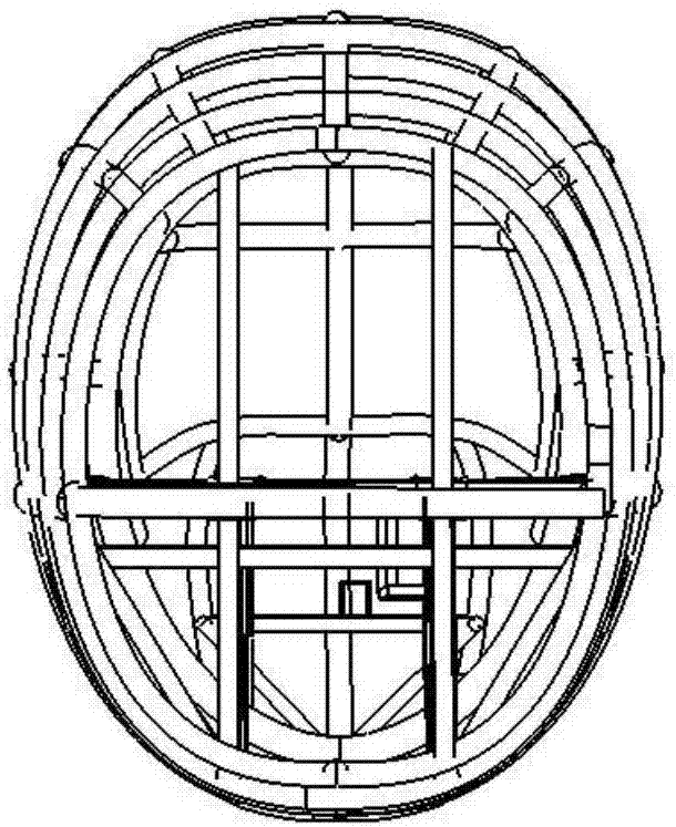 Low wind resistance passenger car frame structure imitating monachus tropicalis and design method thereof