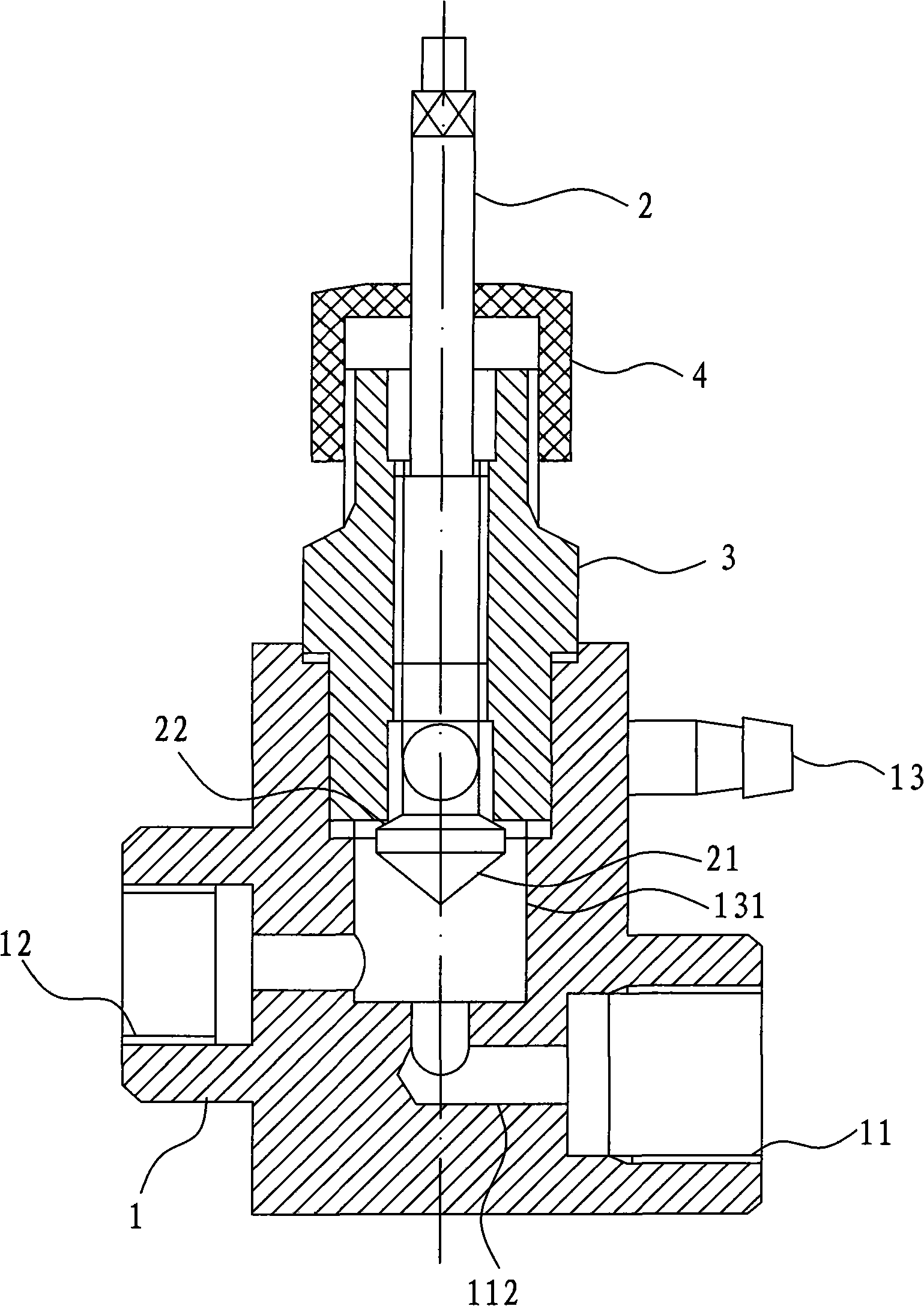 Combined sampling valve