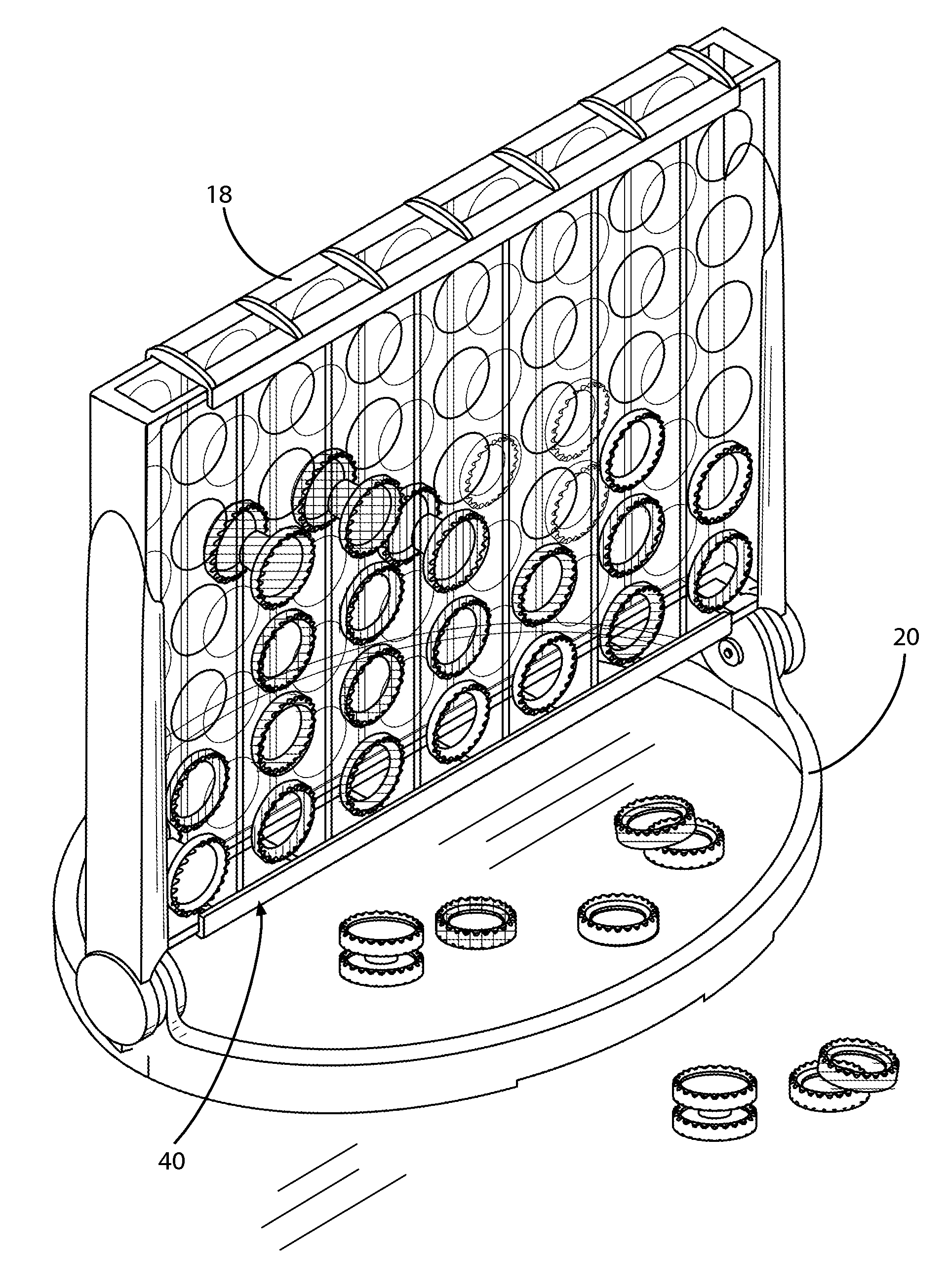 Strategic pattern building board game