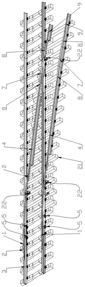 Turnout equipment for temporary steering of railway