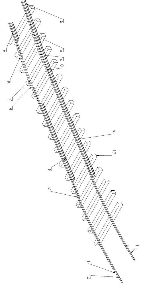 Turnout equipment for temporary steering of railway