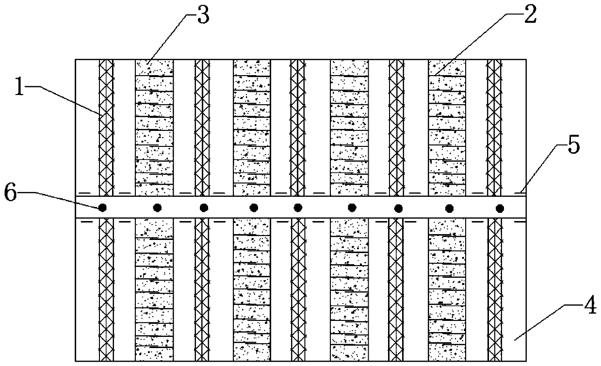 Integral laminated slab composite beam