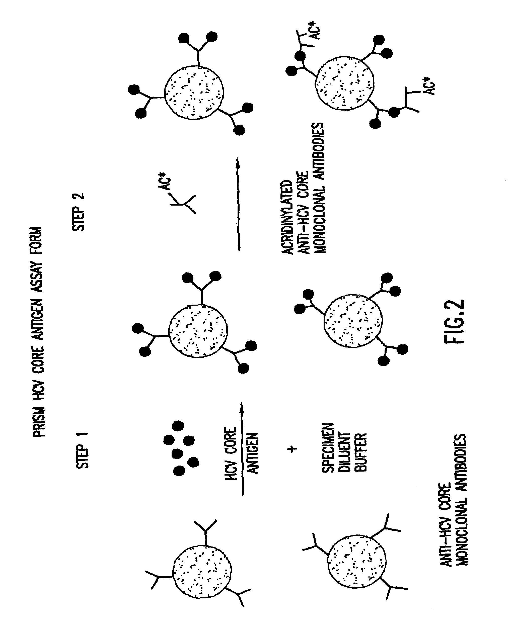 Methods for the simultaneous detection of HCV antigens and HCV antibodies