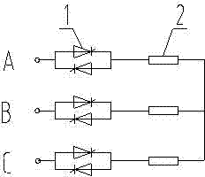 High-power power compensation voltage-stabilization capacity-adjustment alternating current power source with stepless-voltage-adjustment arc extinction switch