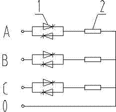 High-power power compensation voltage-stabilization capacity-adjustment alternating current power source with stepless-voltage-adjustment arc extinction switch