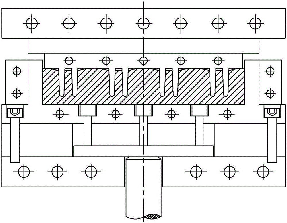 Manufacturing method for integrated panel with thin-wall ultrahigh reinforcing rib