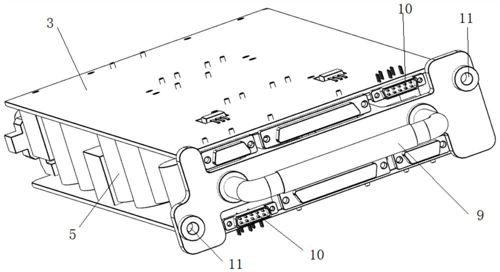 Array plane power supply module suitable for phased array radar