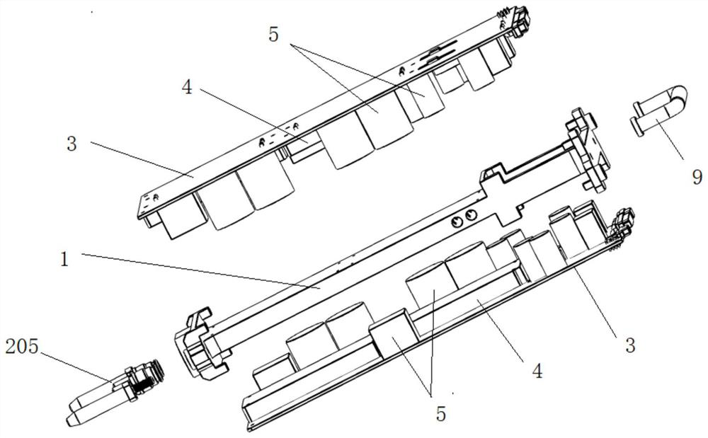 Array plane power supply module suitable for phased array radar