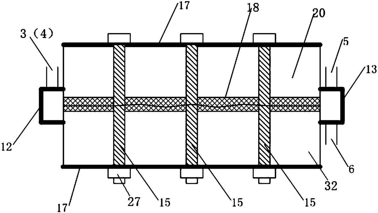 Testing system and testing method for measuring rock fracture multiple-phase seepage characteristics