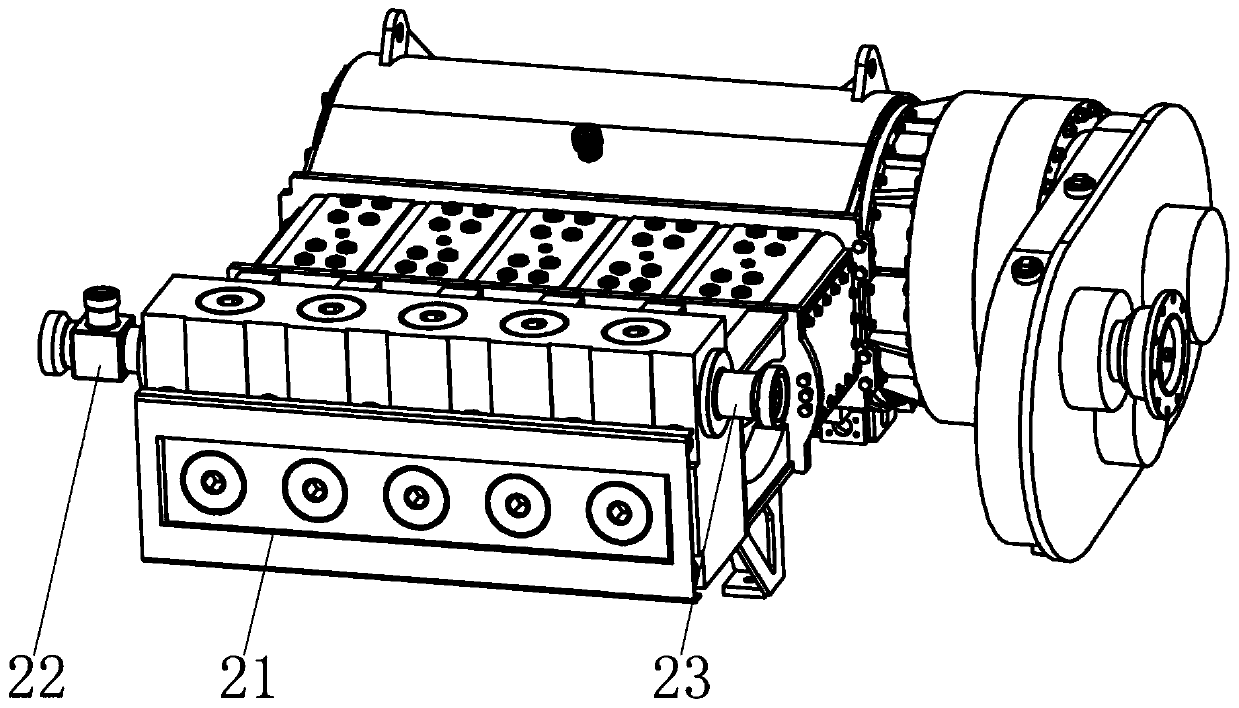 Manifold system capable of realizing low-pressure suction and high-pressure discharge