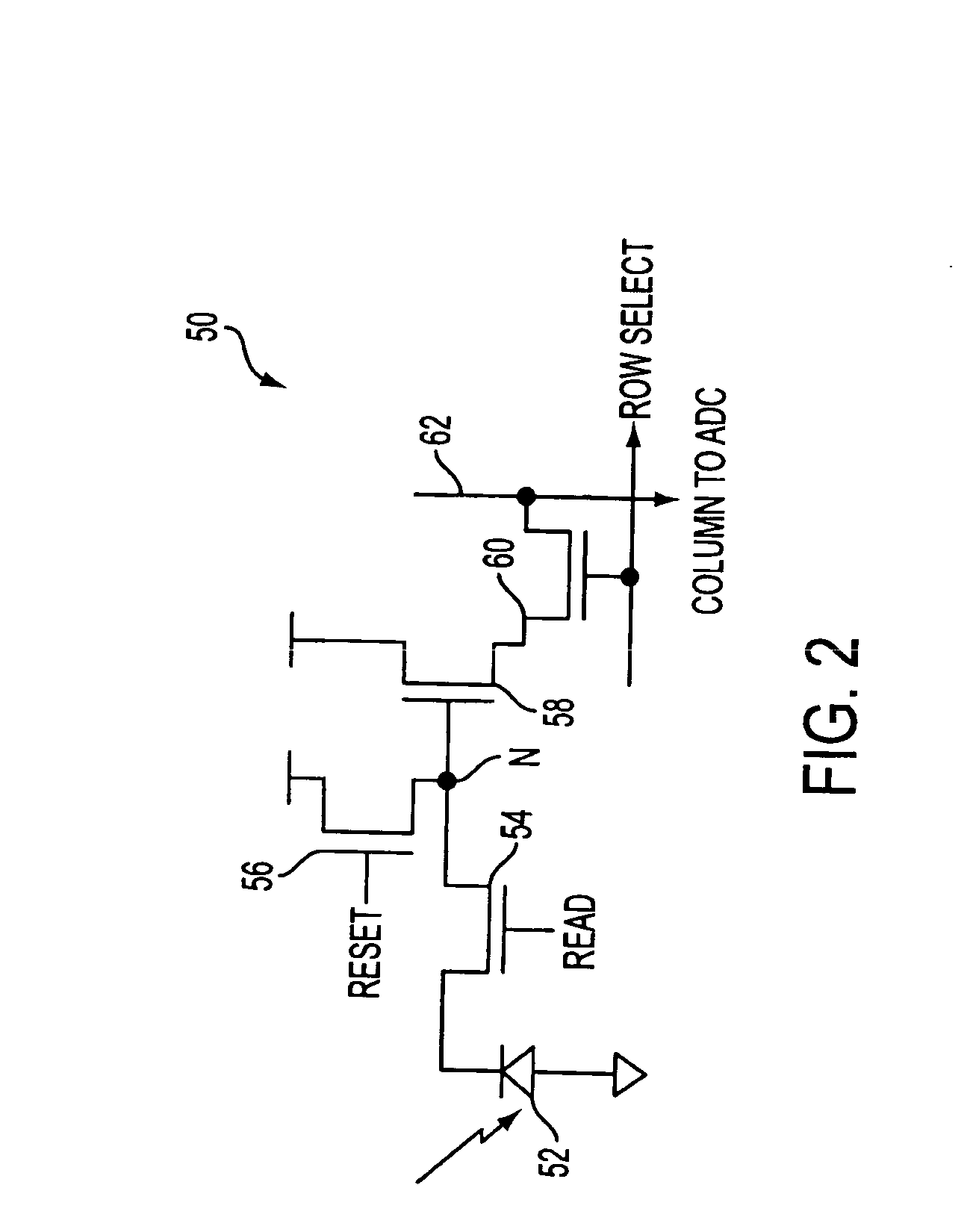 Per column one-bit ADC for image sensors