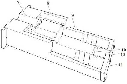 Double-runner filtering die head and screen structure suitable for reclaimed material production