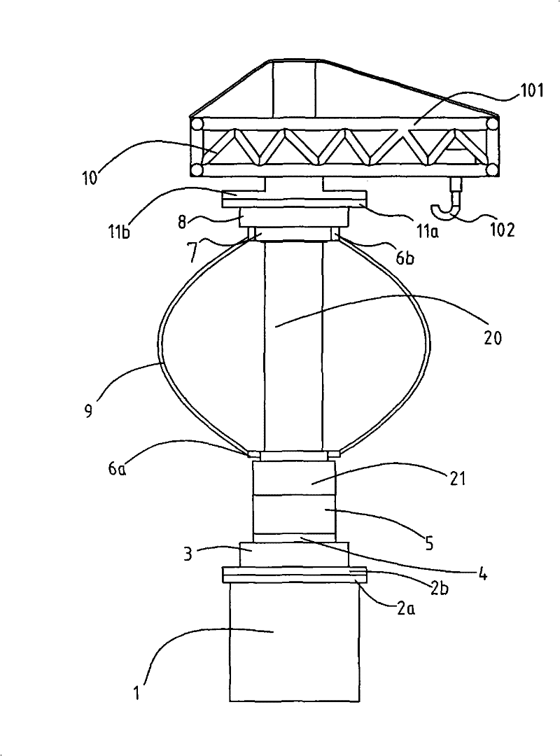 Vertical wind power generator