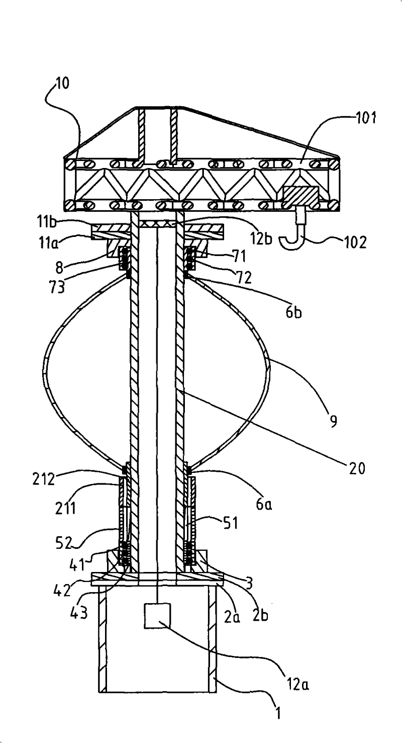 Vertical wind power generator