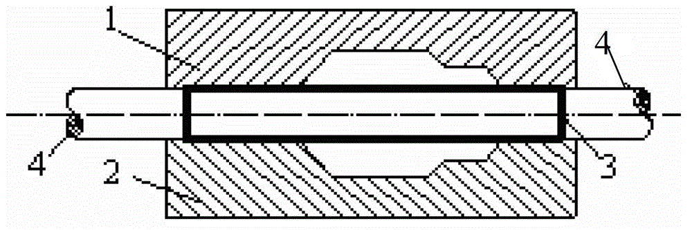 Hydraulic punching method and device capable of keeping wall flatness of workpiece