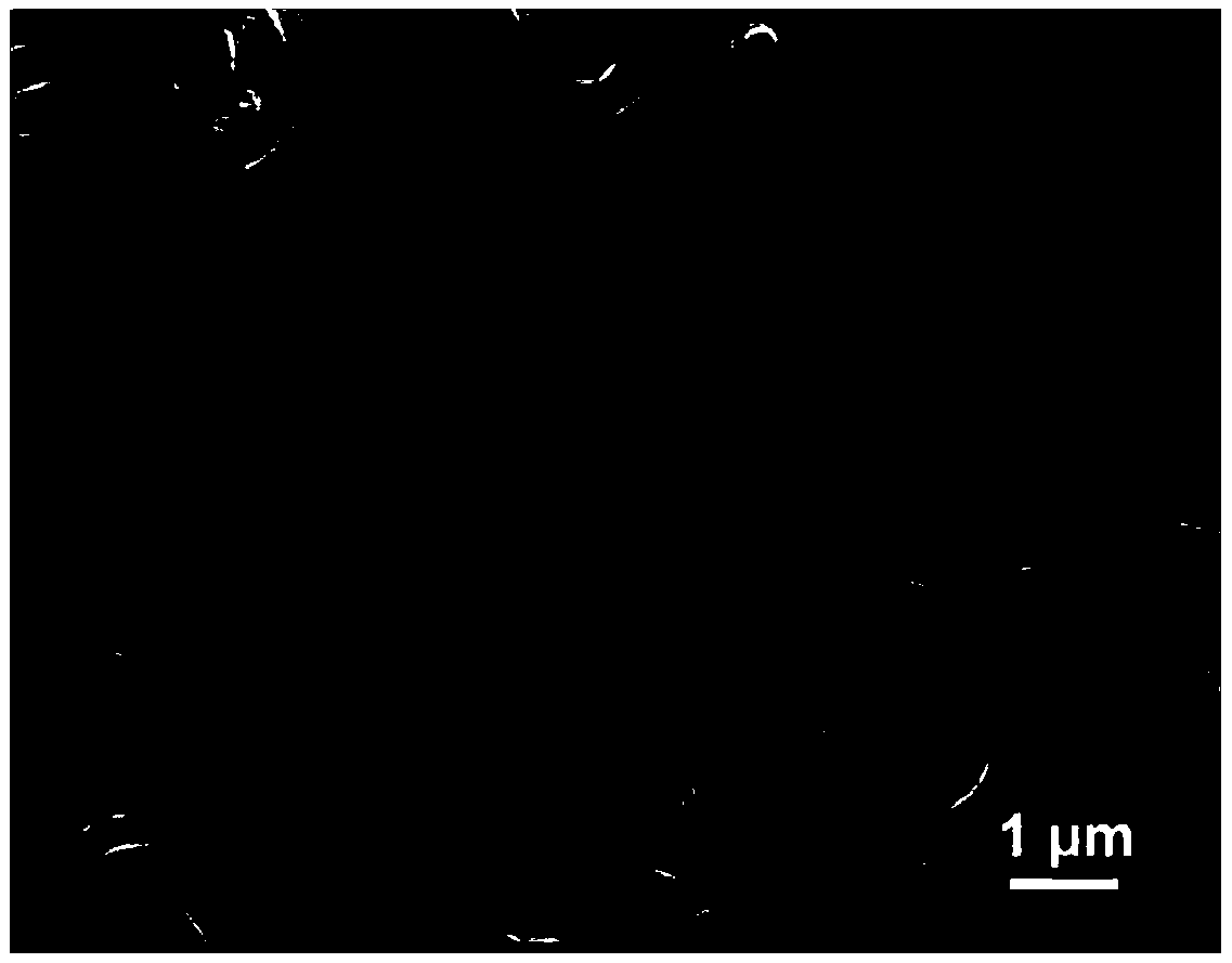 Accordion-shaped VS2 material and its preparation method and application