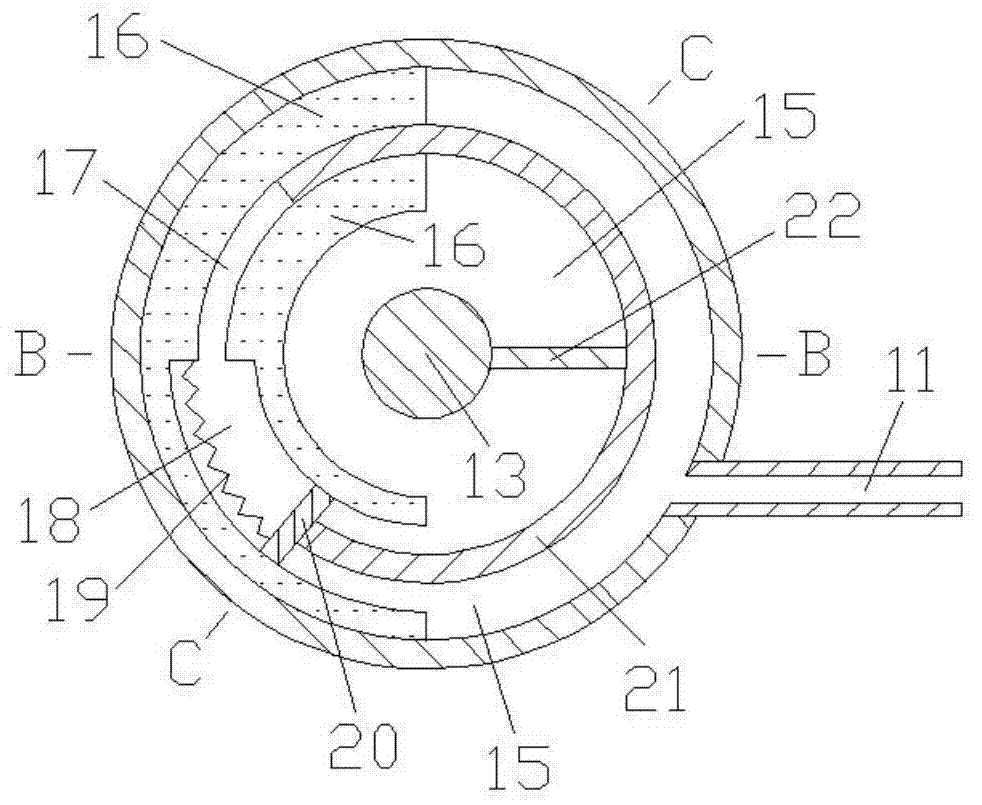 Pressure control type exhausting recycling control device