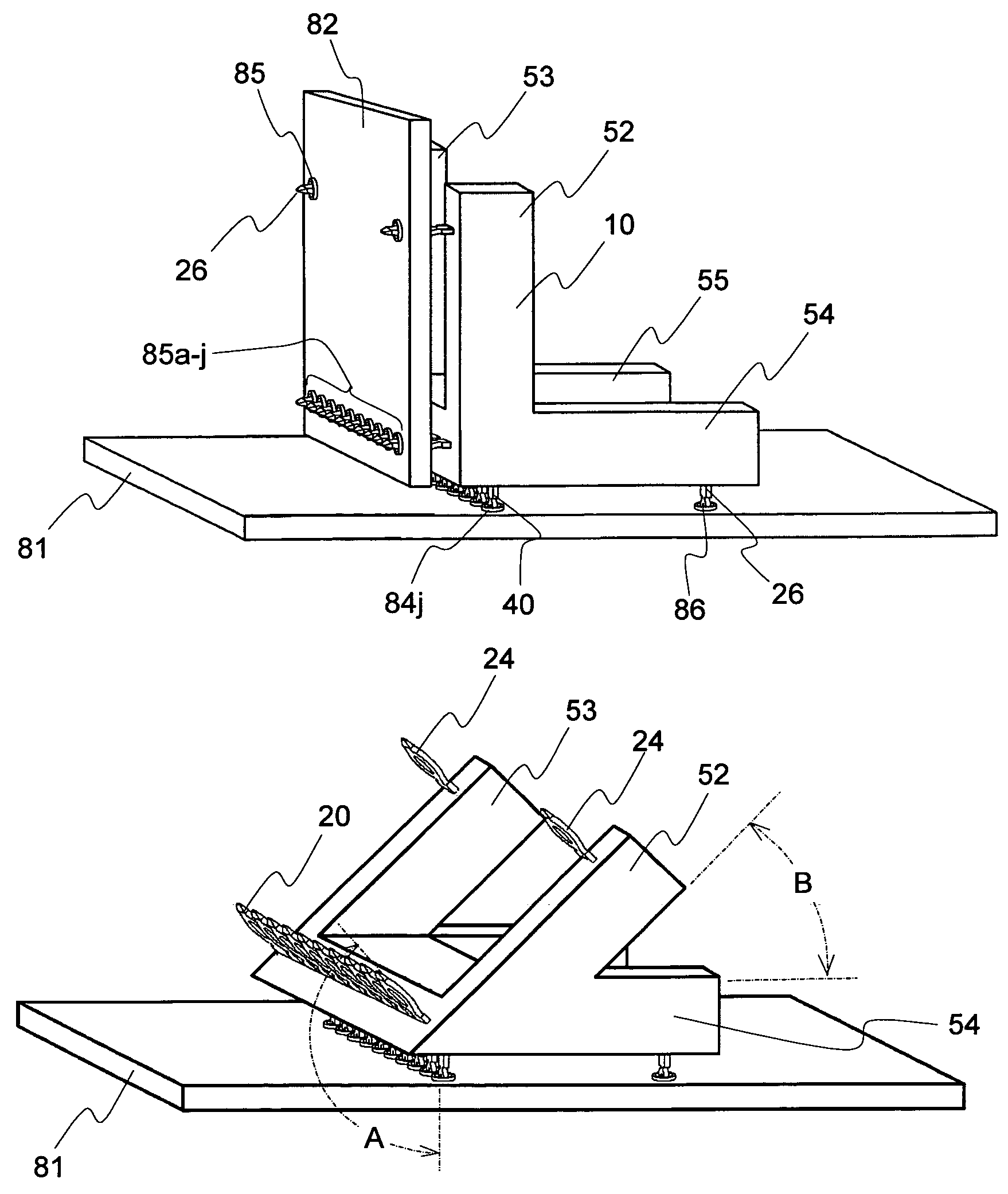 Angled compliant pin interconnector