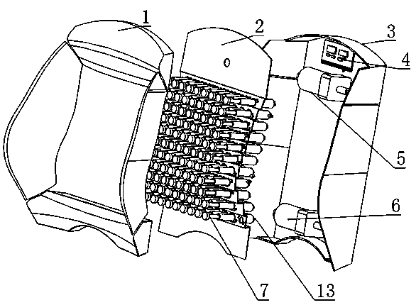 Waist cushion with adjustable supporting curved surface