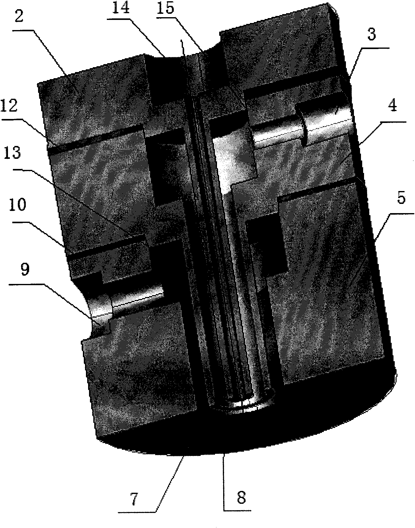 Melt spinning head for multi-composition hollow fiber composite membrane