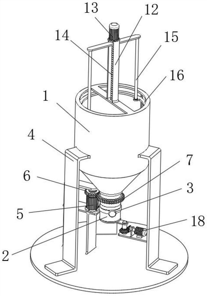 Blanking machine for gum production and capable of preventing material blockage and using method of blanking machine