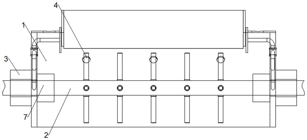 Shaft end airflow sealing air inlet structure and cooking machine