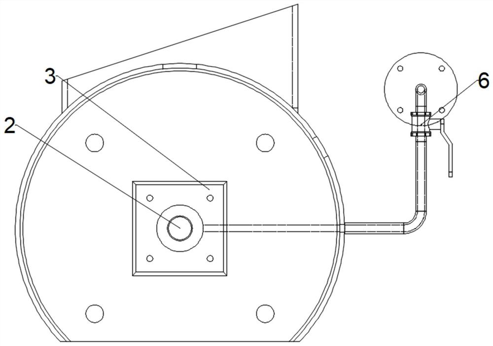 Shaft end airflow sealing air inlet structure and cooking machine