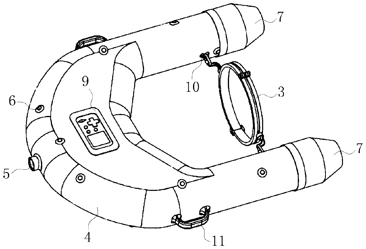 A skeleton type water lifesaving device