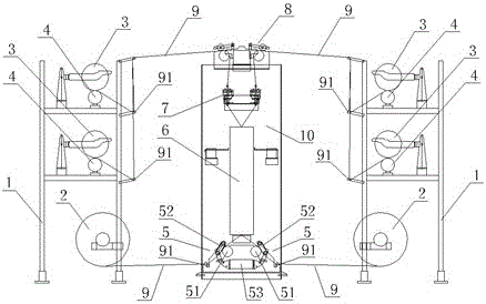 Separable false twist setting machine