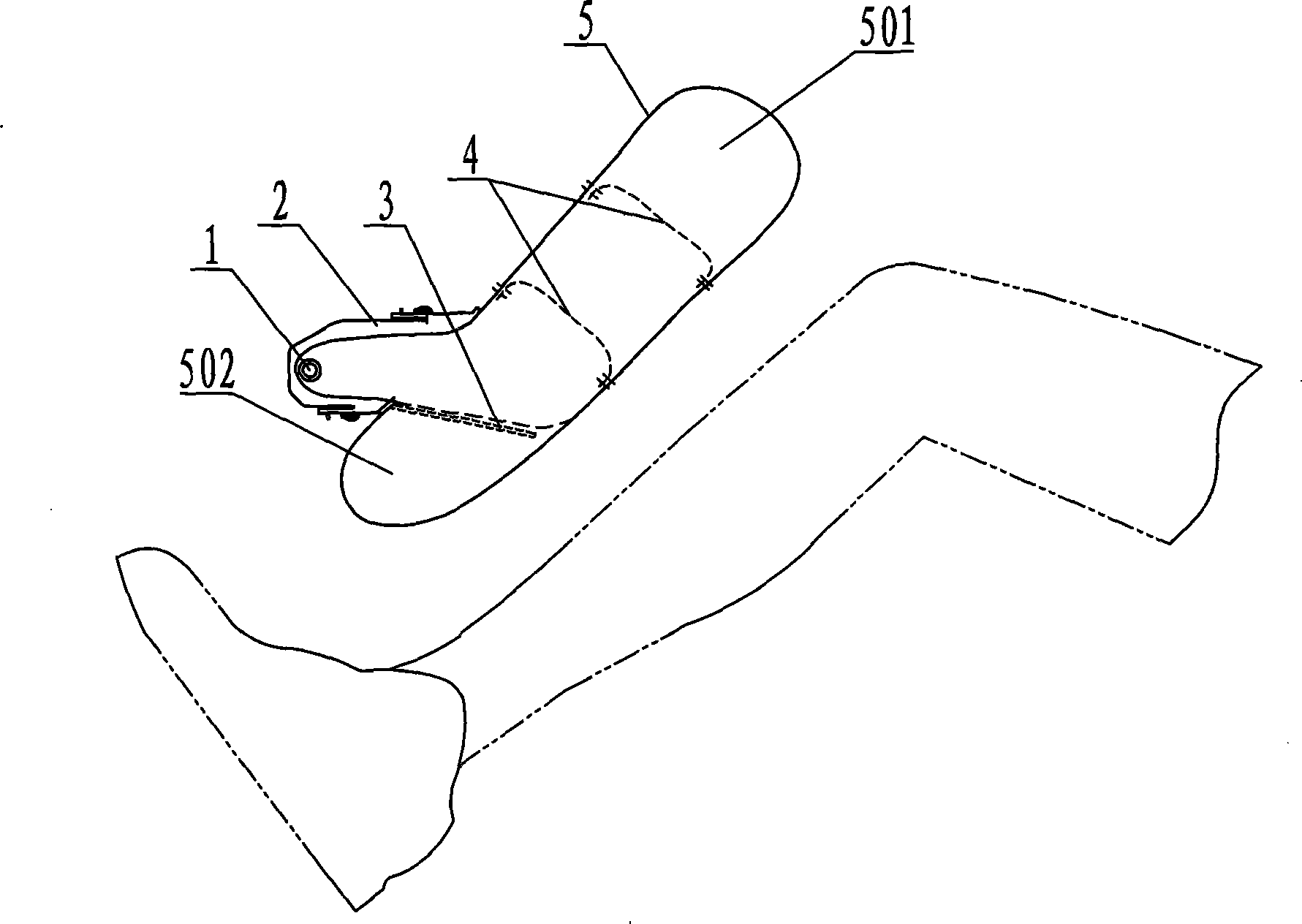 Air bag device for protecting knee and crus