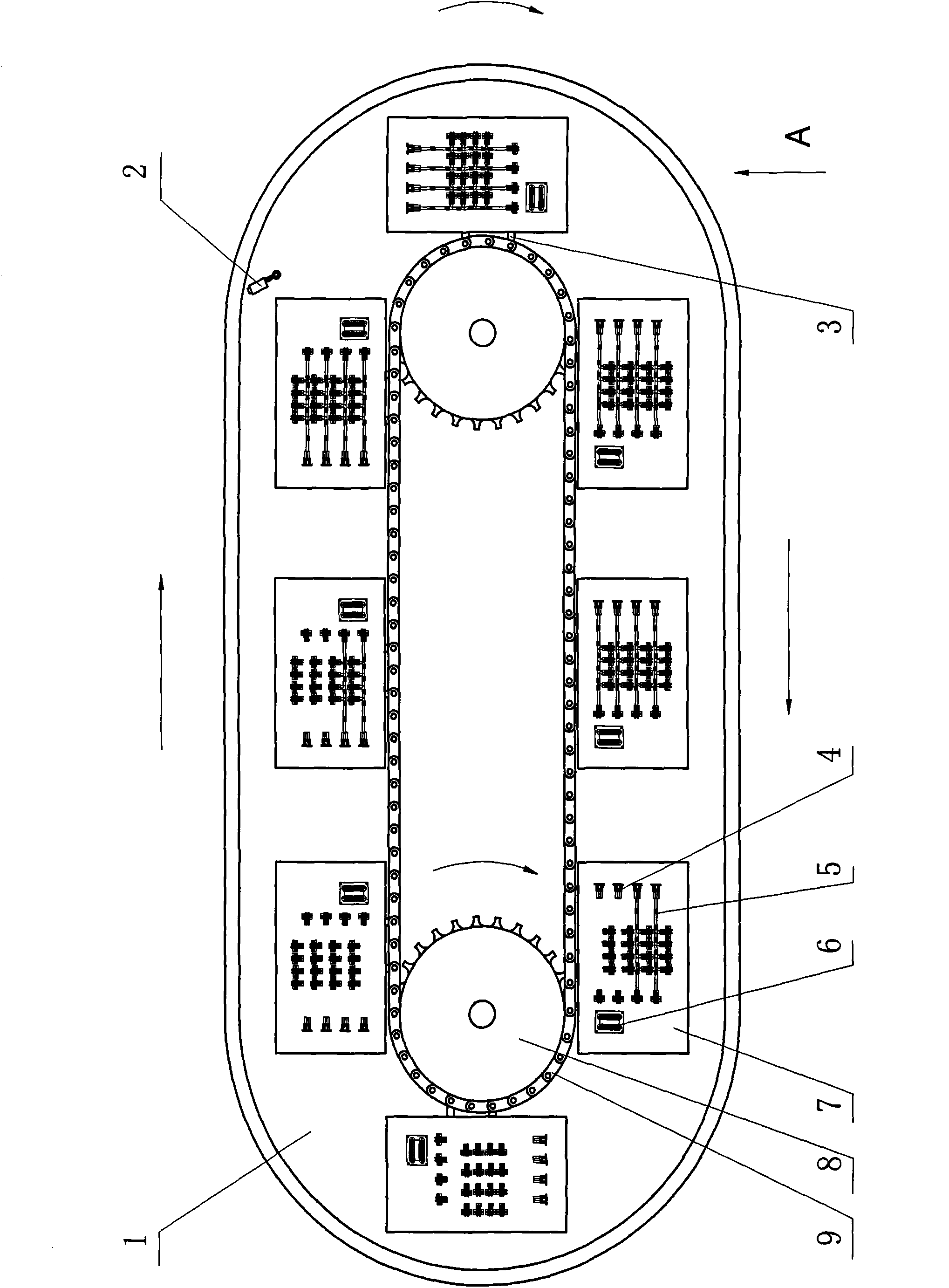 Wire harness test production line