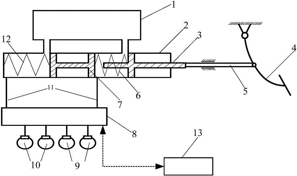 Semi-decoupling brake system used for regenerative braking of new energy automobile