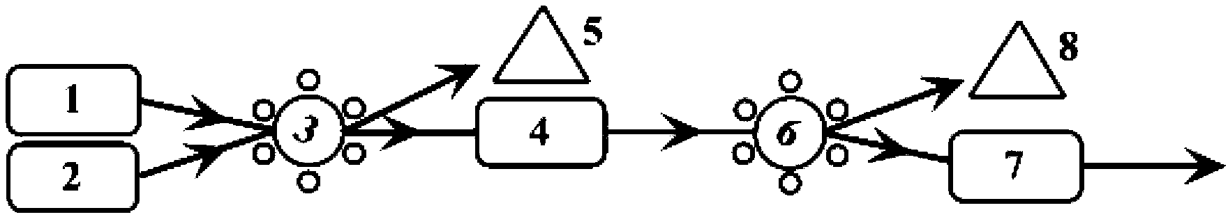 Online hydrophilic interaction chromatography/reversed phase chromatography serial interface device and application thereof