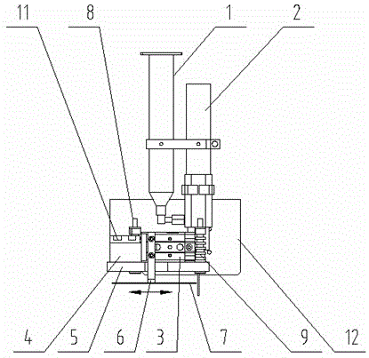 A frame glue coating pre-curing device and method